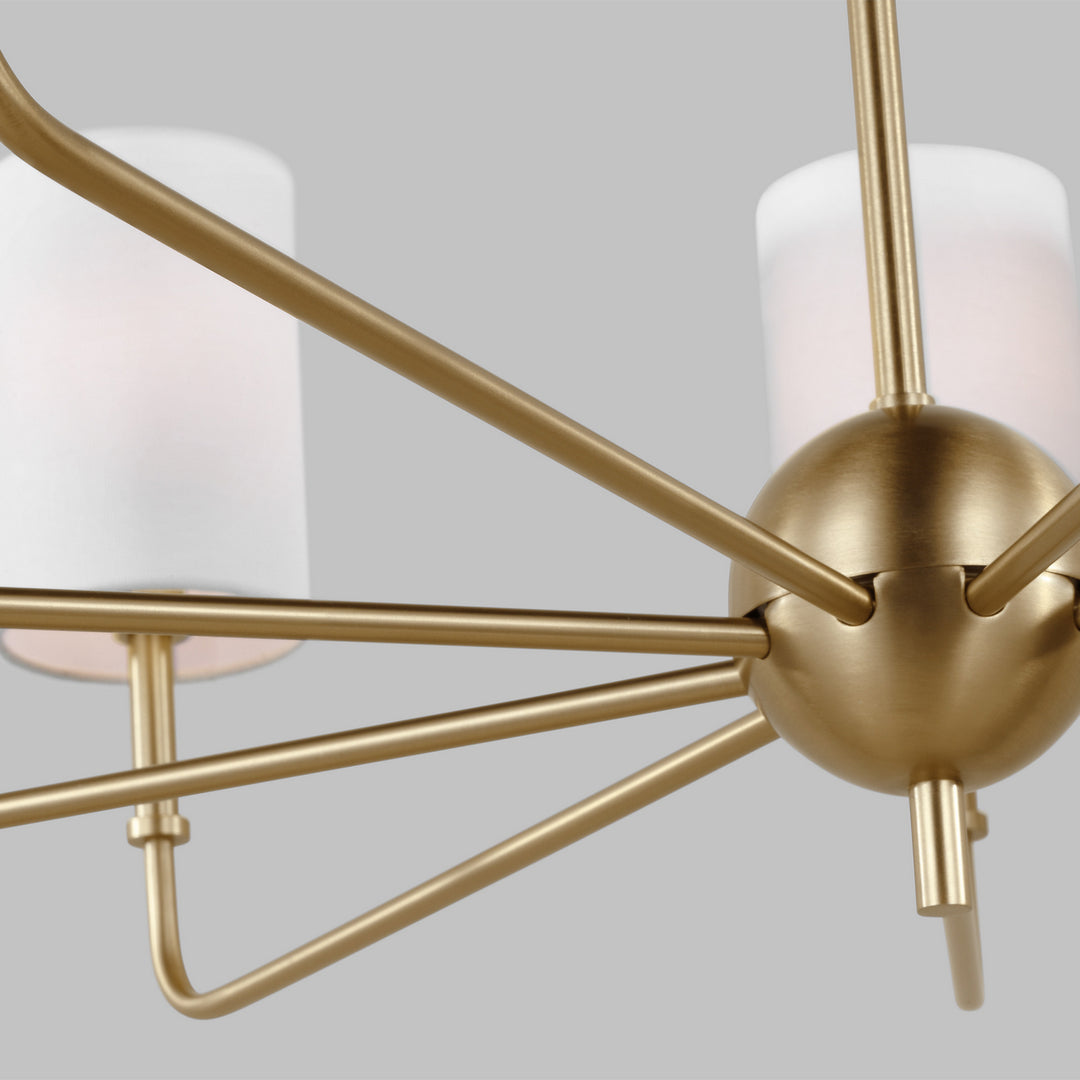 Visual Comfort Studio Foxdale 3109309EN-848 Chandelier Light - Satin Brass