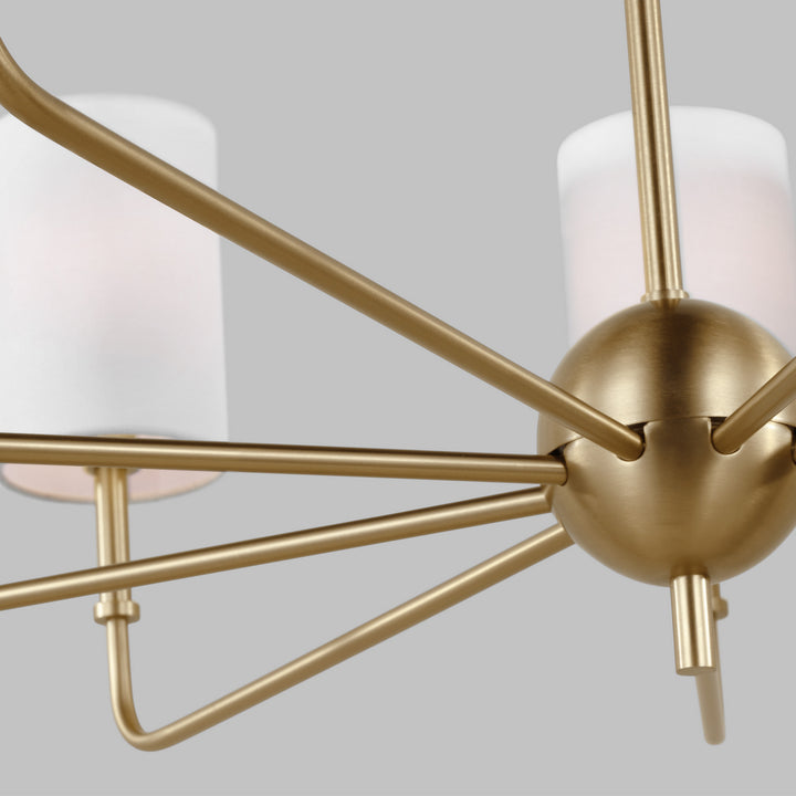 Visual Comfort Studio Foxdale 3109309EN-848 Chandelier Light - Satin Brass