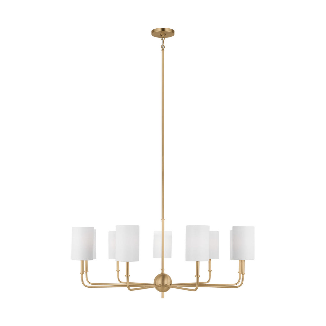 Visual Comfort Studio Foxdale 3109309EN-848 Chandelier Light - Satin Brass