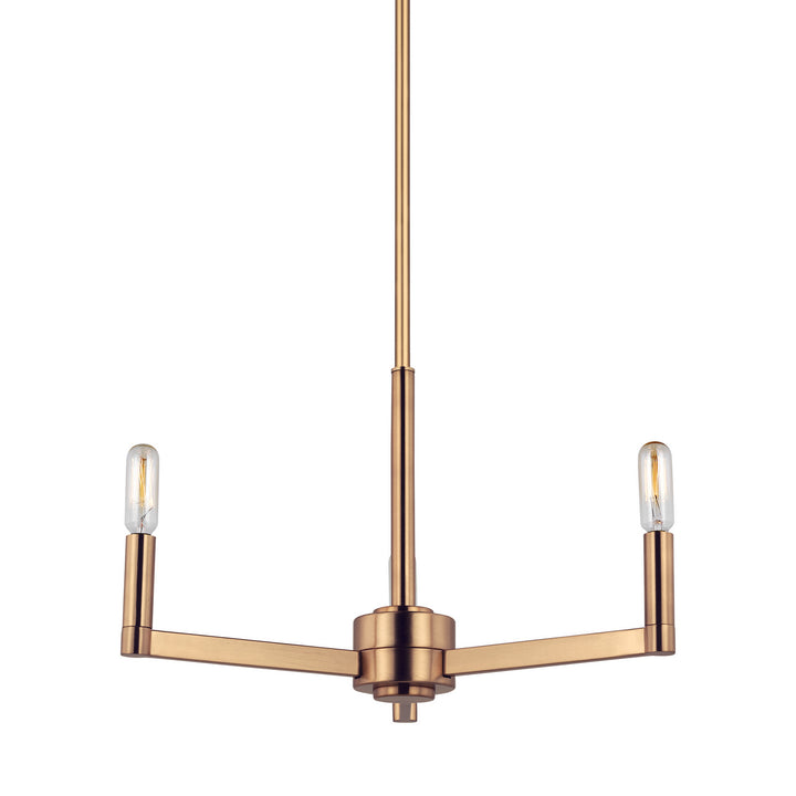 Visual Comfort Studio Fullton 3164203-848 Chandelier Light - Satin Brass