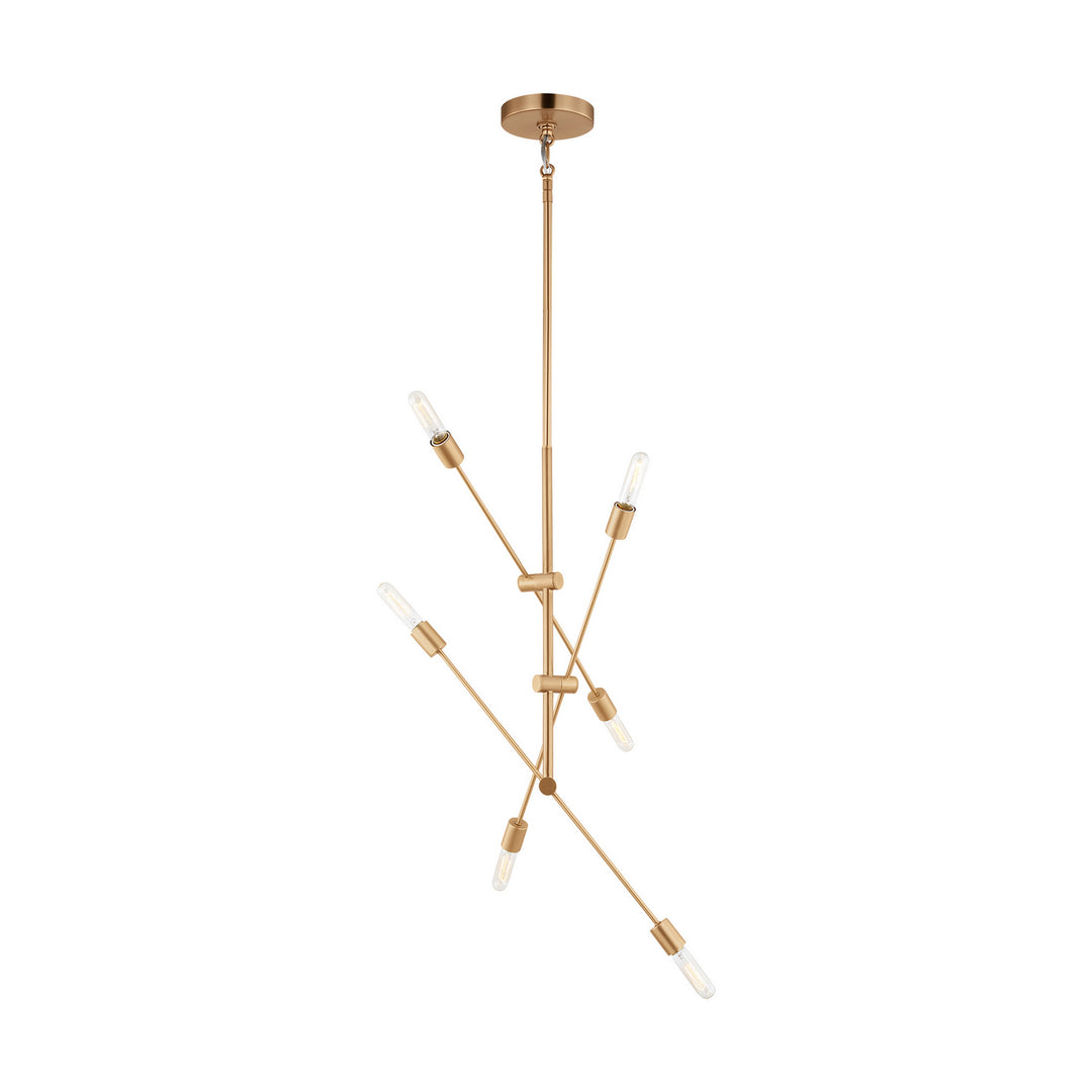 Visual Comfort Studio Axis 3200506-848 Chandelier Light - Satin Brass