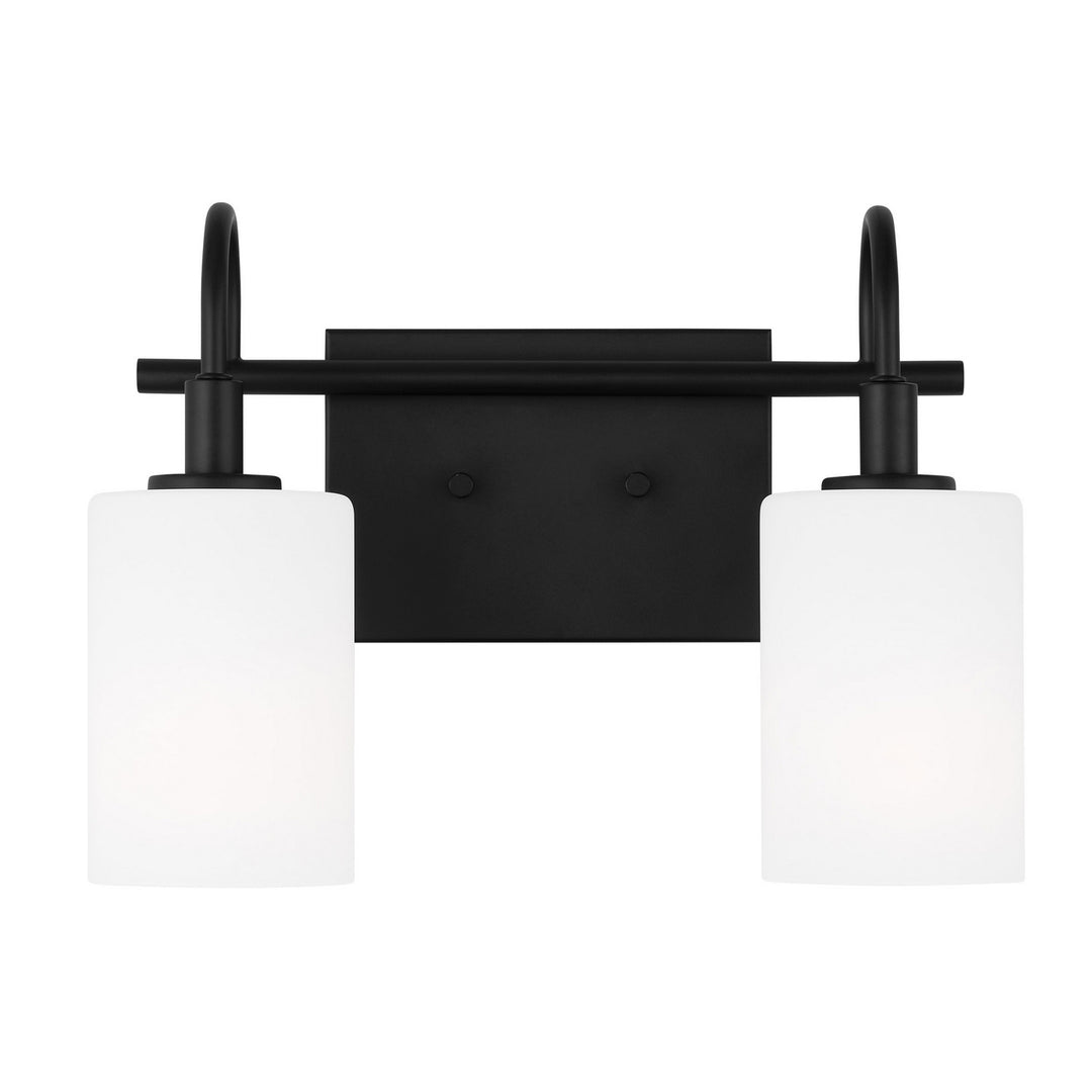 Visual Comfort Studio Oak Moore 4457102-112 Bath Vanity Light 14 in. wide - Midnight Black