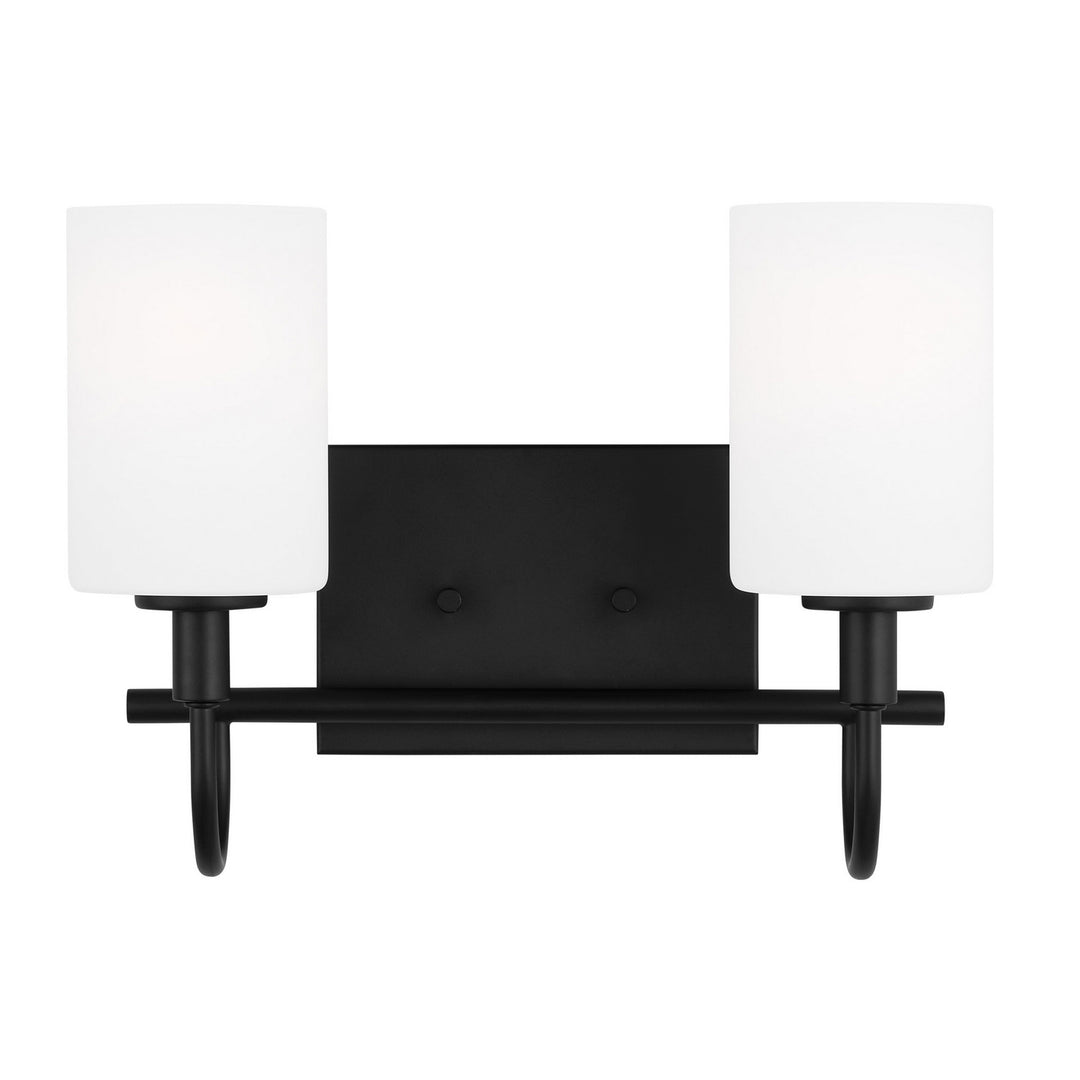 Visual Comfort Studio Oak Moore 4457102-112 Bath Vanity Light 14 in. wide - Midnight Black