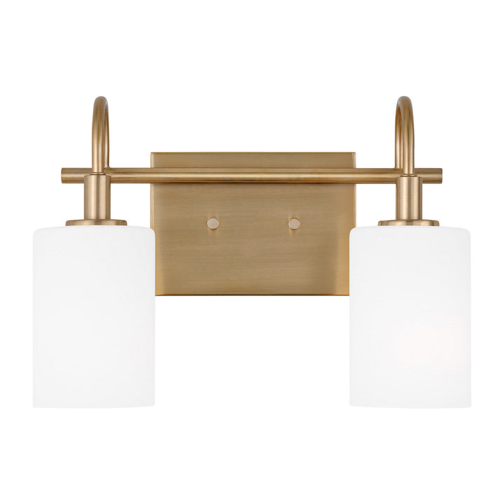 Visual Comfort Studio Oak Moore 4457102-848 Bath Vanity Light 14 in. wide - Satin Brass