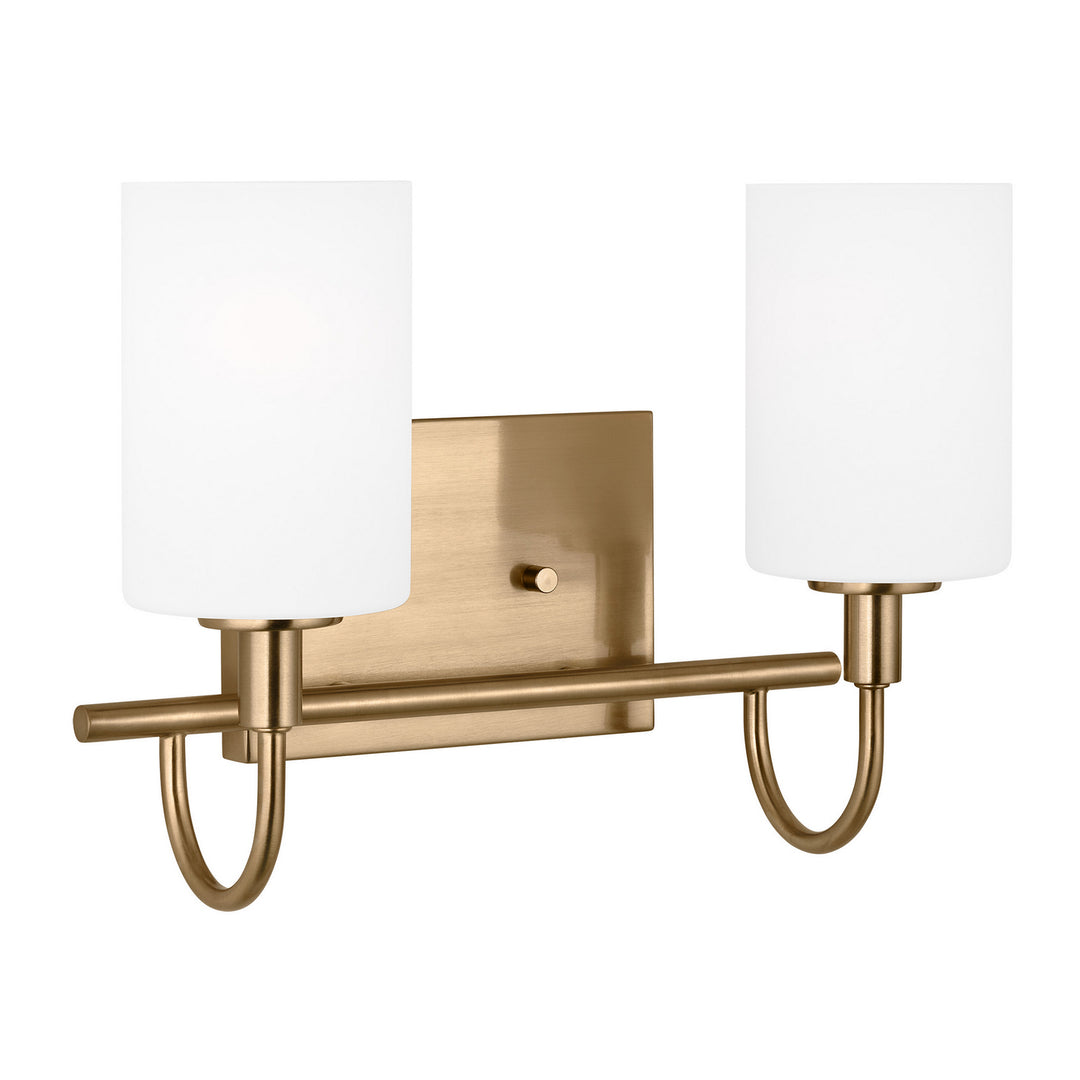 Visual Comfort Studio Oak Moore 4457102-848 Bath Vanity Light 14 in. wide - Satin Brass