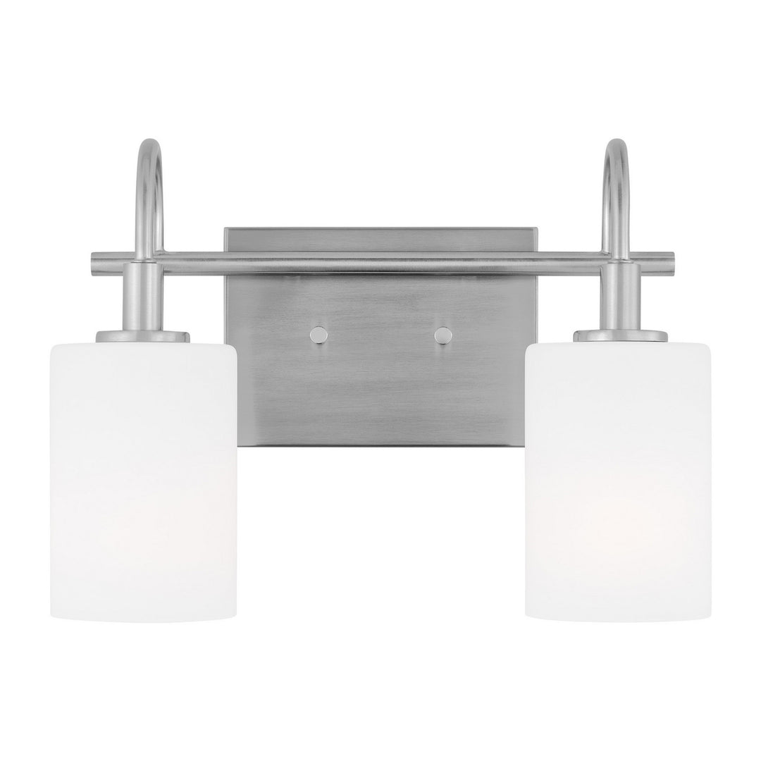 Visual Comfort Studio Oak Moore 4457102-962 Bath Vanity Light 14 in. wide - Brushed Nickel