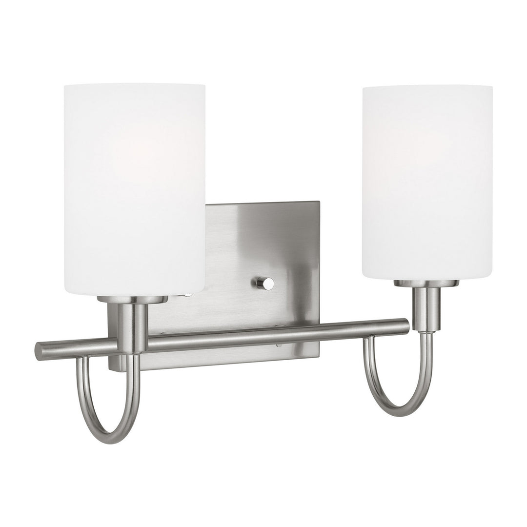 Visual Comfort Studio Oak Moore 4457102-962 Bath Vanity Light 14 in. wide - Brushed Nickel