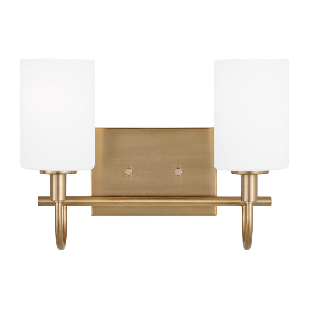Visual Comfort Studio Oak Moore 4457102EN3-848 Bath Vanity Light 14 in. wide - Satin Brass