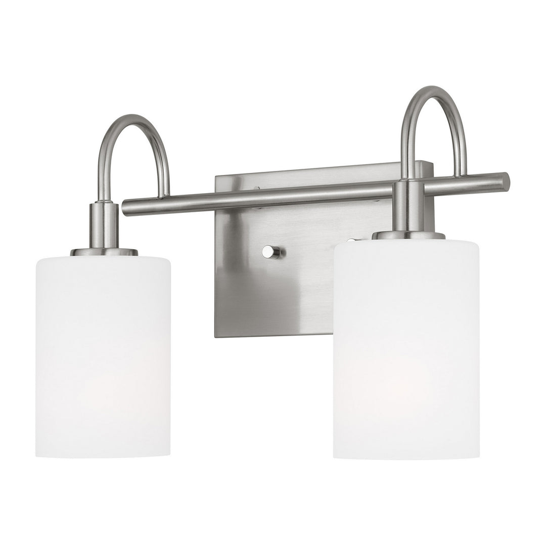 Visual Comfort Studio Oak Moore 4457102EN3-962 Bath Vanity Light 14 in. wide - Brushed Nickel