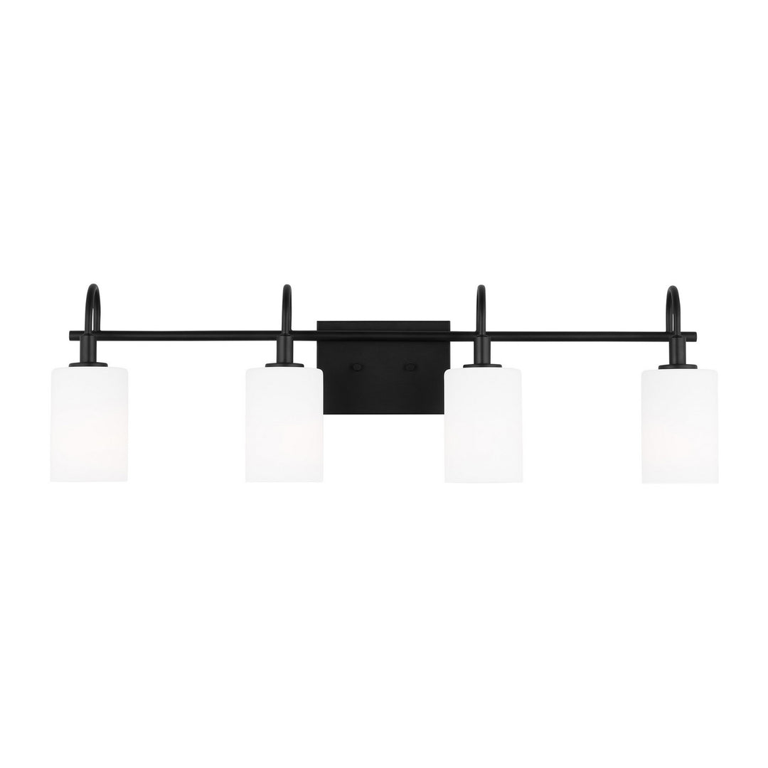 Visual Comfort Studio Oak Moore 4457104-112 Bath Vanity Light 34 in. wide - Midnight Black