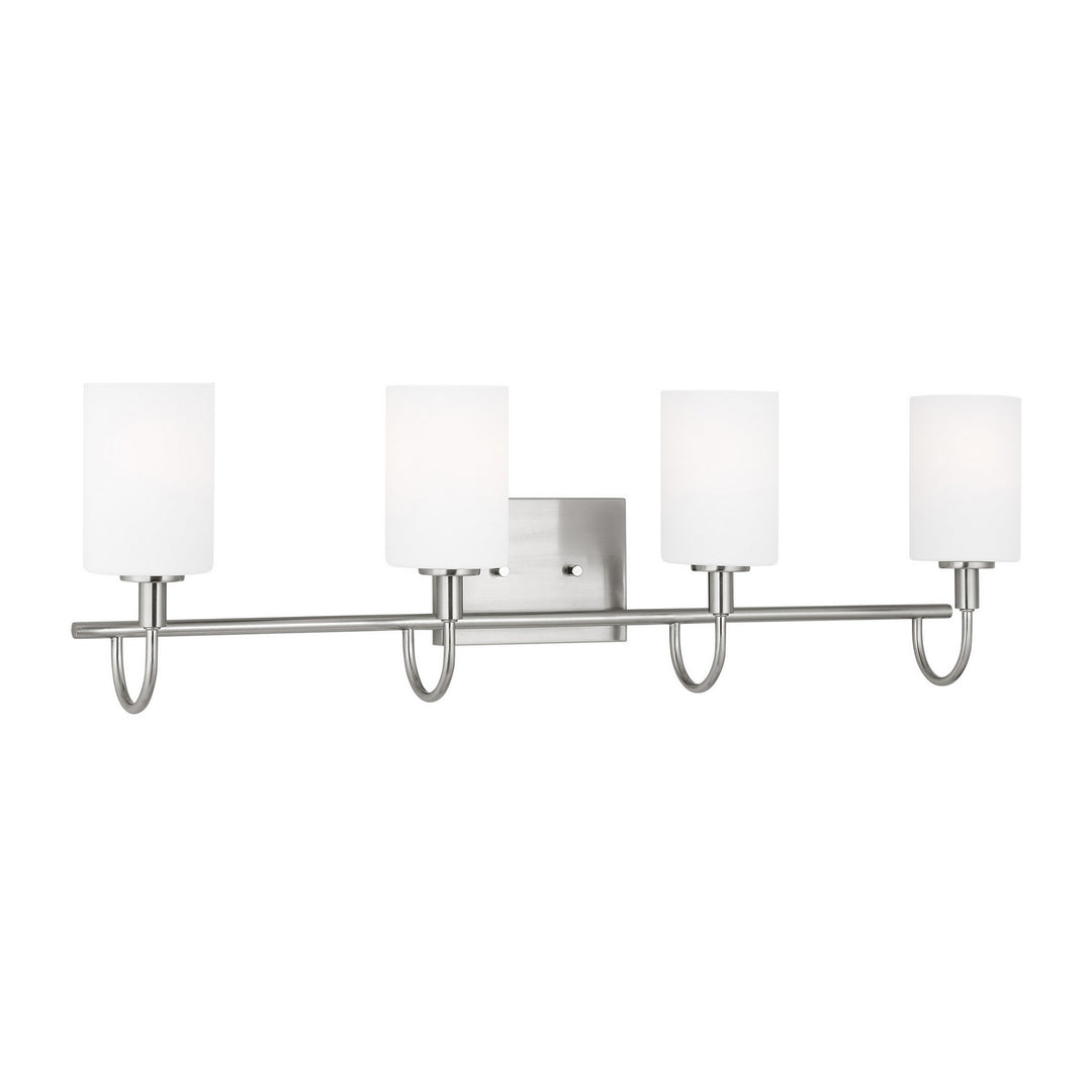 Visual Comfort Studio Oak Moore 4457104-962 Bath Vanity Light 34 in. wide - Brushed Nickel