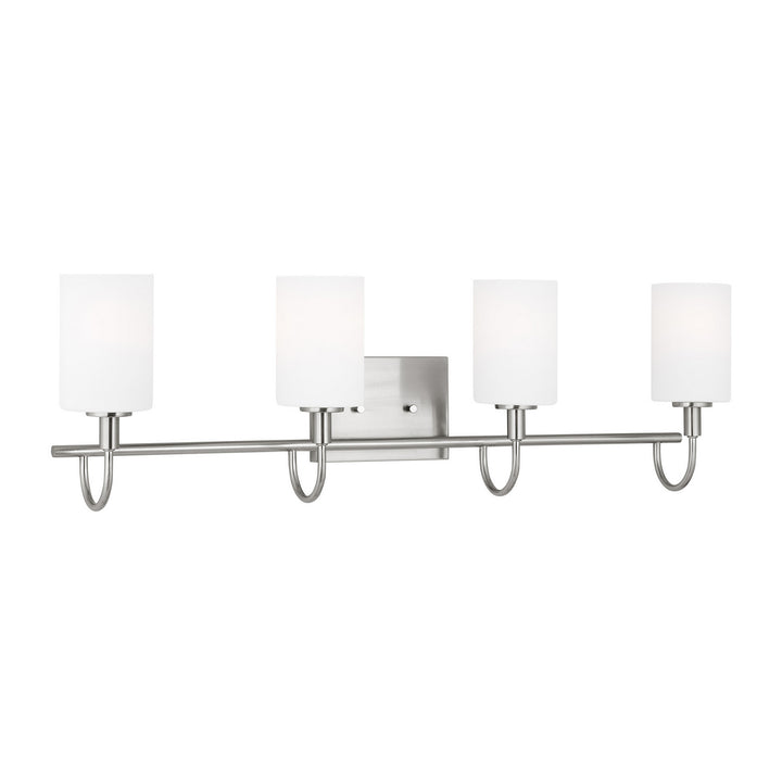 Visual Comfort Studio Oak Moore 4457104-962 Bath Vanity Light 34 in. wide - Brushed Nickel