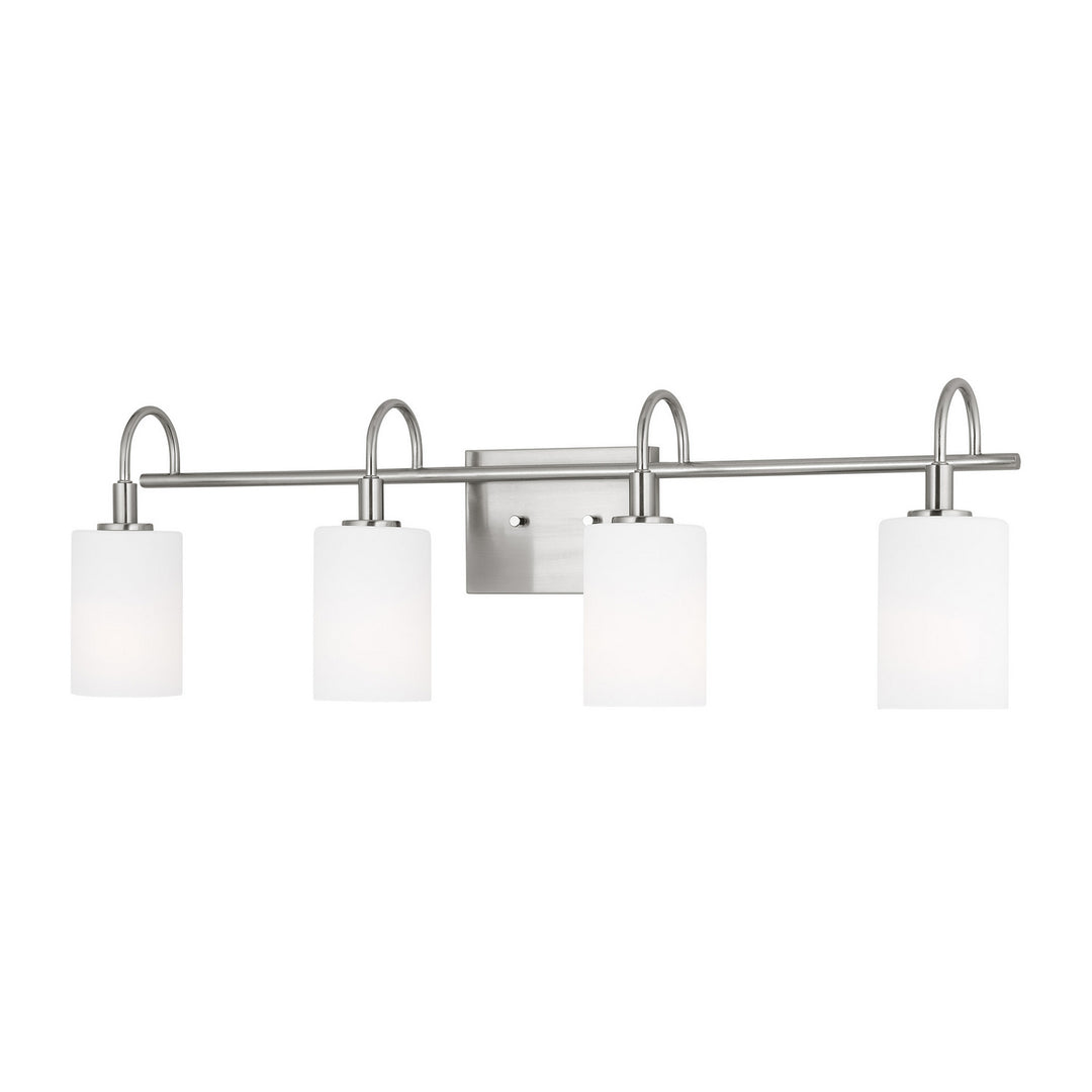 Visual Comfort Studio Oak Moore 4457104-962 Bath Vanity Light 34 in. wide - Brushed Nickel