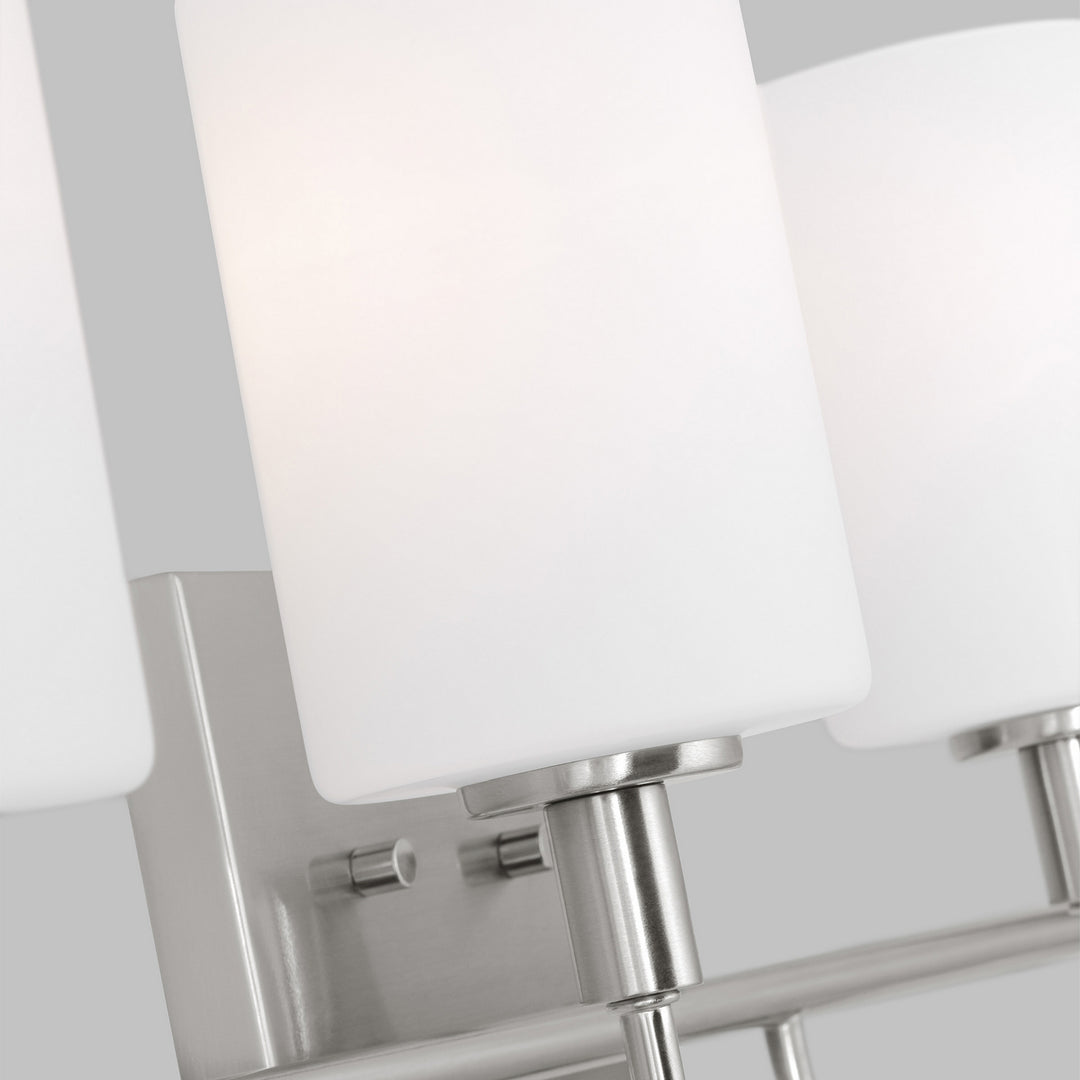 Visual Comfort Studio Oak Moore 4457104-962 Bath Vanity Light 34 in. wide - Brushed Nickel