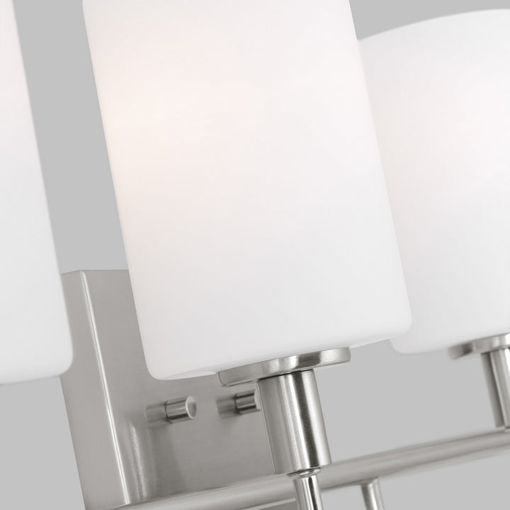 Visual Comfort Studio Oak Moore 4457104-962 Bath Vanity Light 34 in. wide - Brushed Nickel
