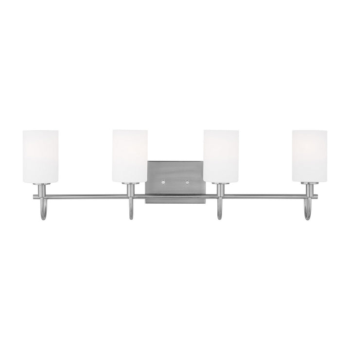 Visual Comfort Studio Oak Moore 4457104-962 Bath Vanity Light 34 in. wide - Brushed Nickel