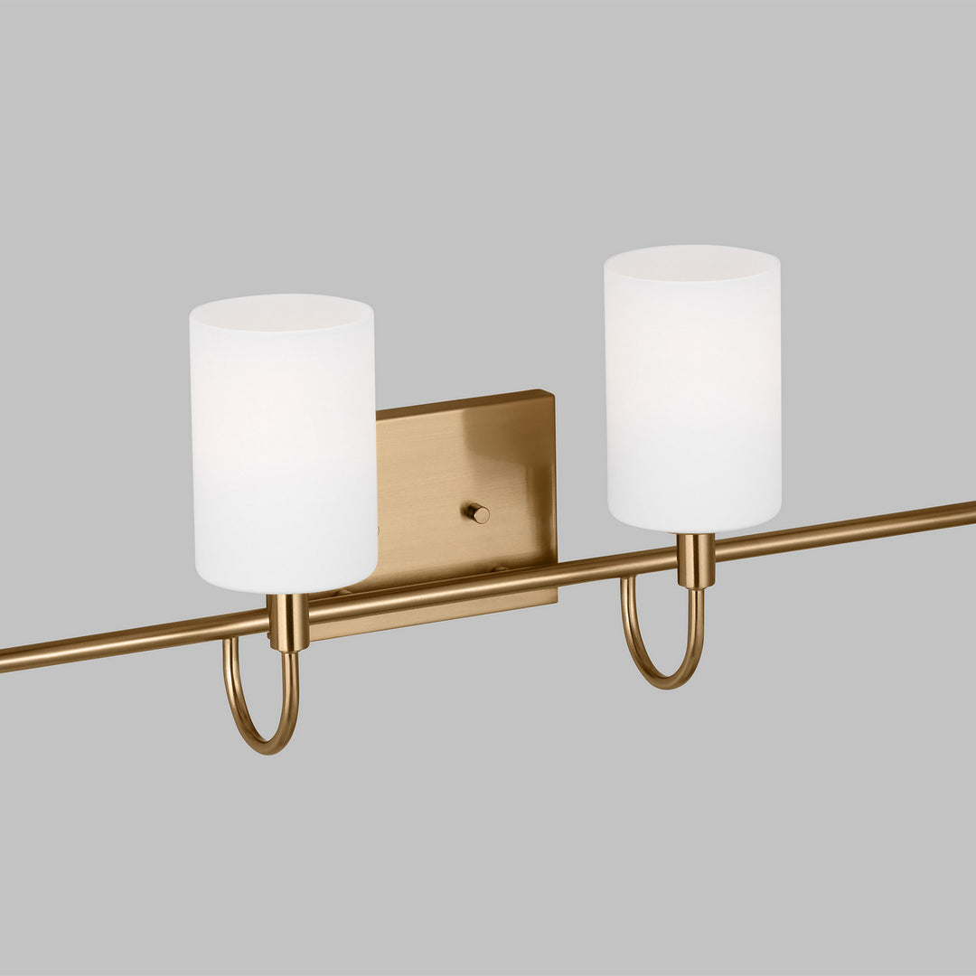 Visual Comfort Studio Oak Moore 4457104EN3-848 Bath Vanity Light 34 in. wide - Satin Brass