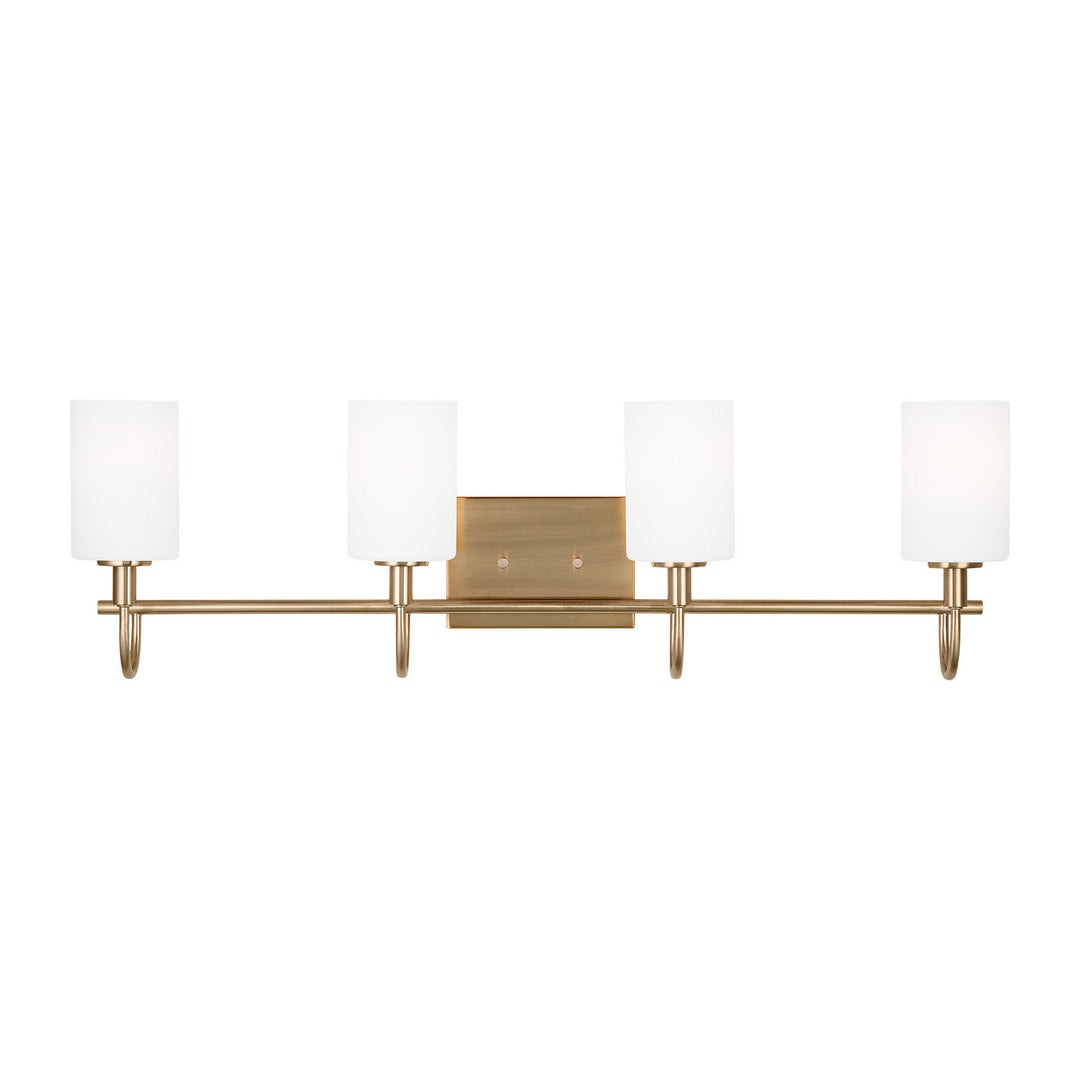 Visual Comfort Studio Oak Moore 4457104EN3-848 Bath Vanity Light 34 in. wide - Satin Brass