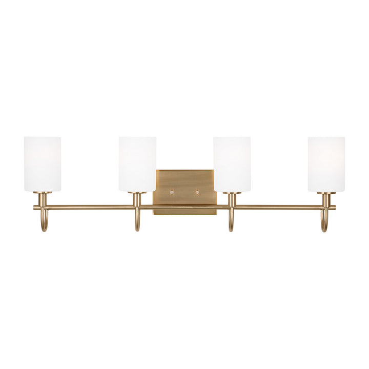 Visual Comfort Studio Oak Moore 4457104EN3-848 Bath Vanity Light 34 in. wide - Satin Brass