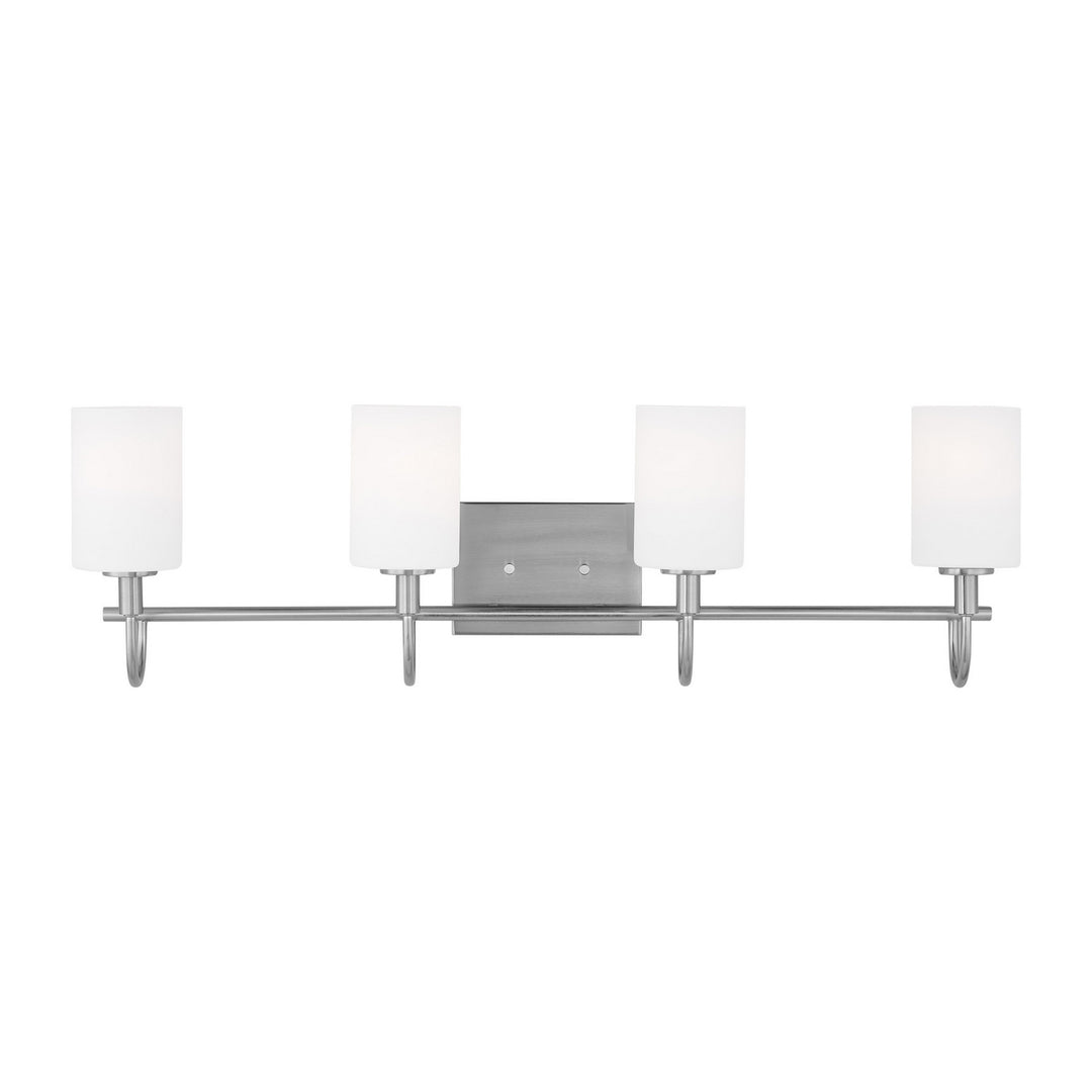 Visual Comfort Studio Oak Moore 4457104EN3-962 Bath Vanity Light 34 in. wide - Brushed Nickel