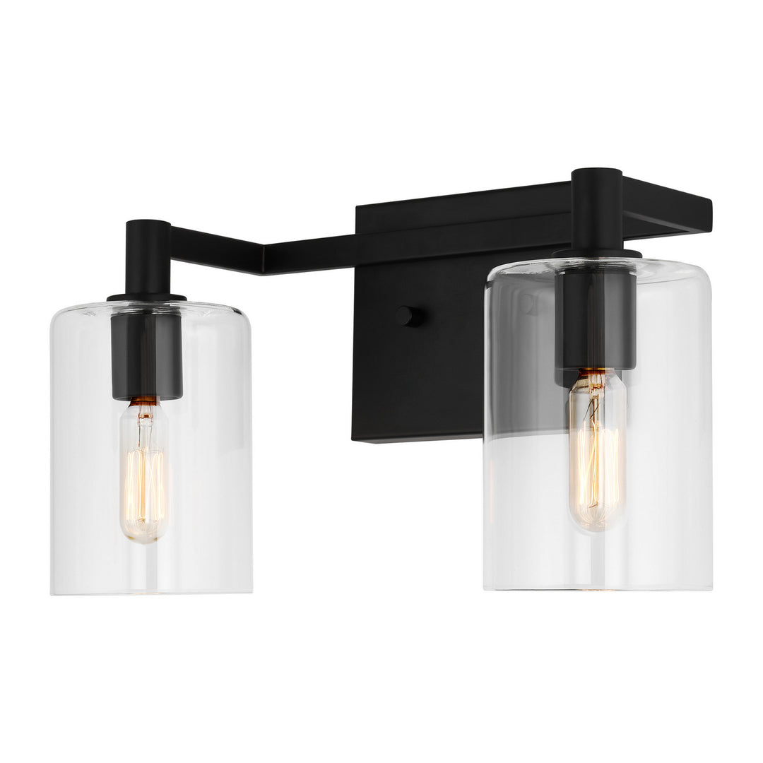 Visual Comfort Studio Fullton 4464202-112 Bath Vanity Light 15 in. wide - Midnight Black
