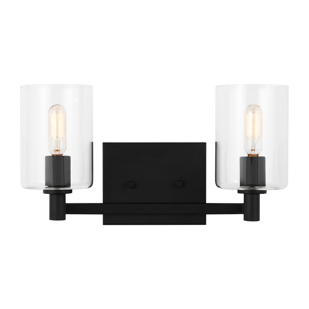 Visual Comfort Studio Fullton 4464202-112 Bath Vanity Light 15 in. wide - Midnight Black