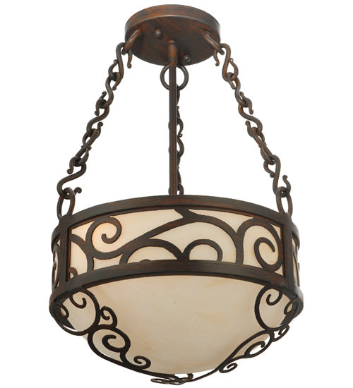 Meyda Tiffany Lilliana 127257 Ceiling Light - Red Rust