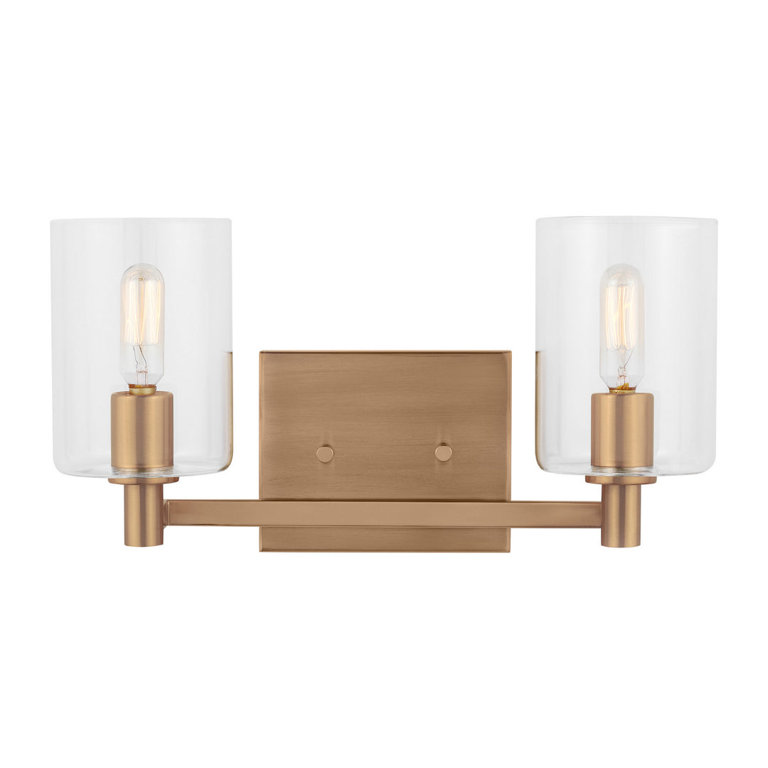 Visual Comfort Studio Fullton 4464202EN-848 Bath Vanity Light 15 in. wide - Satin Brass