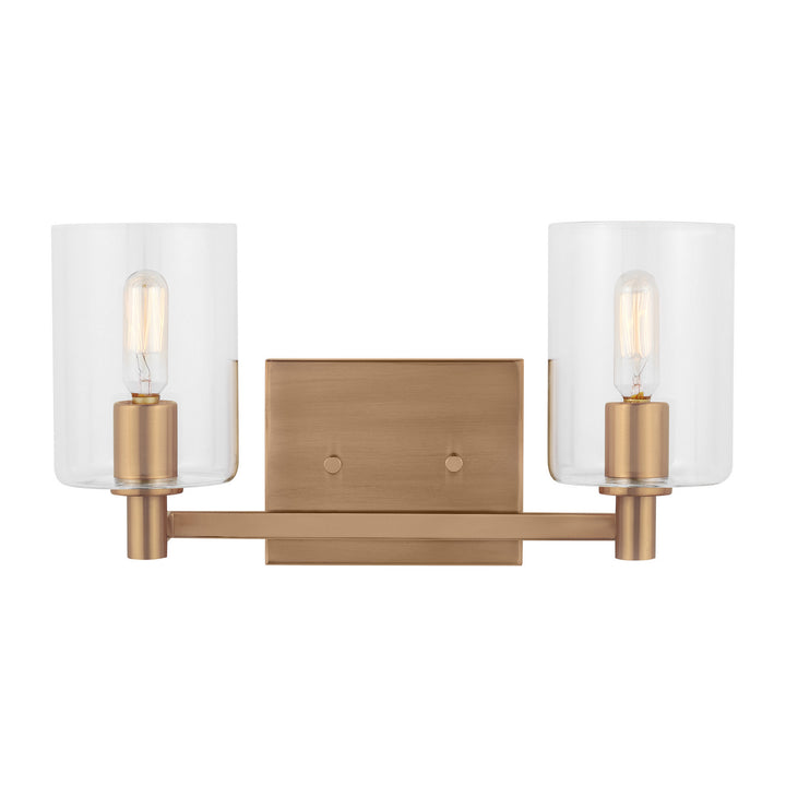 Visual Comfort Studio Fullton 4464202EN-848 Bath Vanity Light 15 in. wide - Satin Brass
