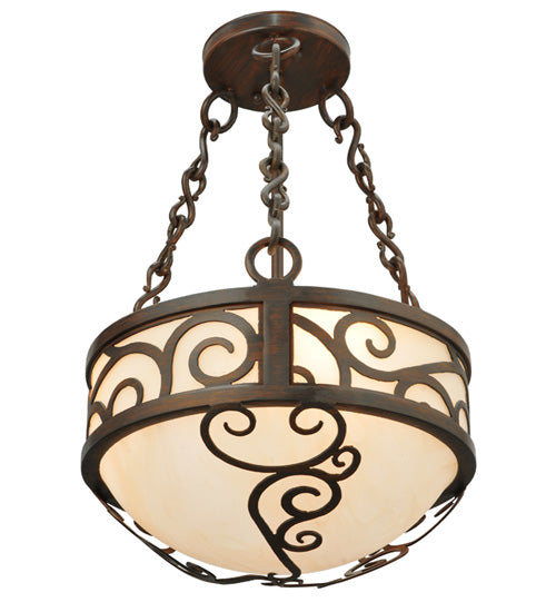 Meyda Tiffany Lilliana 127257 Ceiling Light - Red Rust