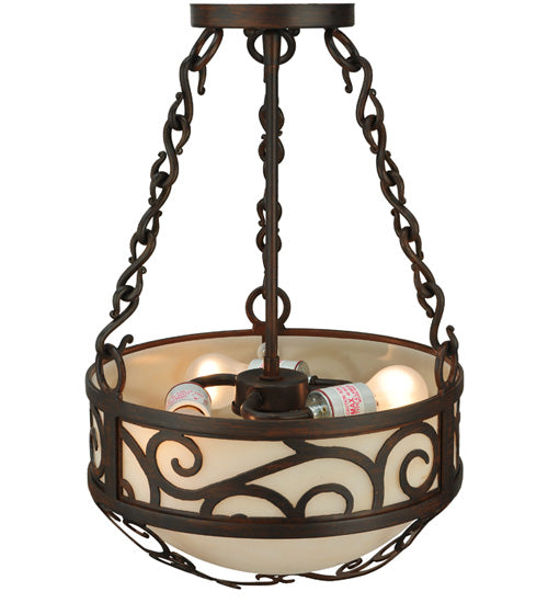 Meyda Tiffany Lilliana 127257 Ceiling Light - Red Rust
