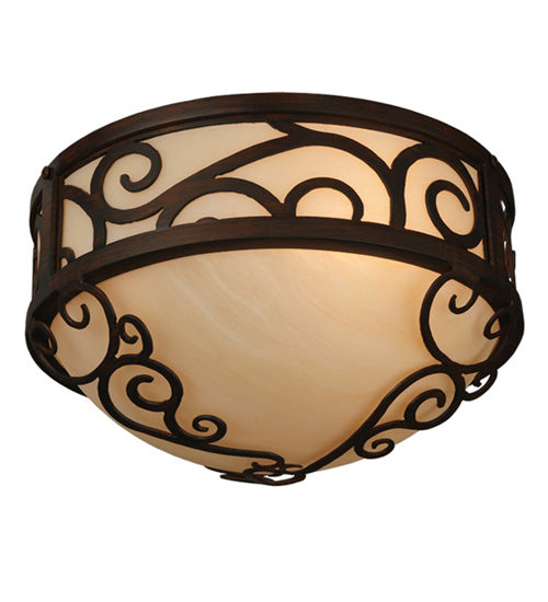 Meyda Tiffany Lilliana 127259 Ceiling Light - Red Rust