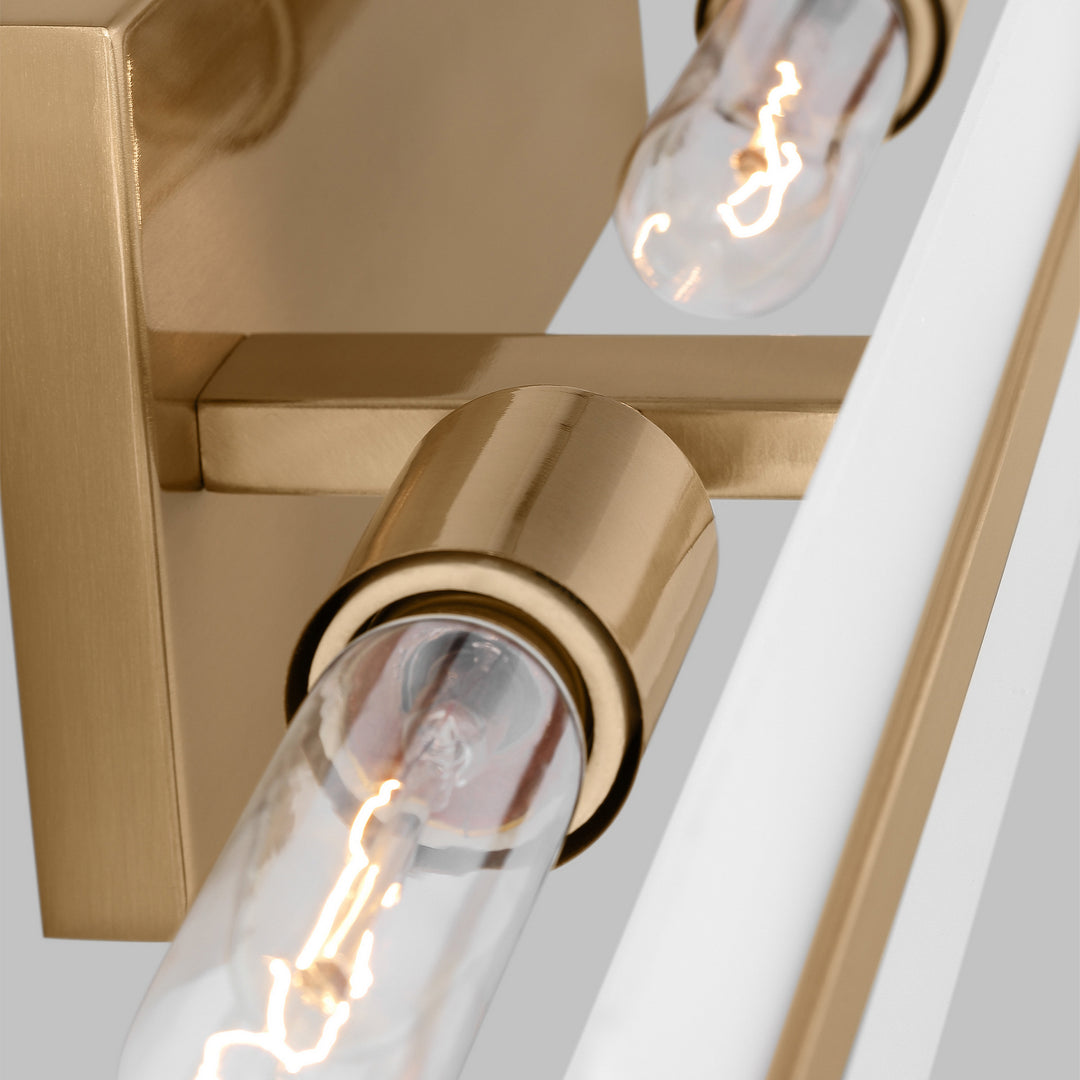Visual Comfort Studio Dex 4654303-848 Bath Vanity Light 5 in. wide - Satin Brass