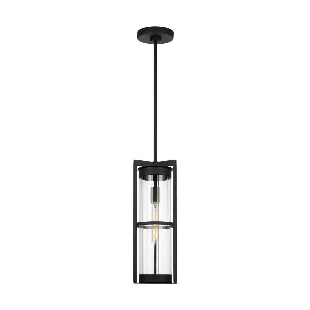 Visual Comfort Studio 6226701-12 Alcona One Light Outdoor Pendant Outdoor Black