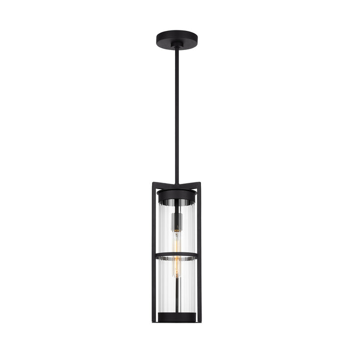 Visual Comfort Studio 6226701-12 Alcona One Light Outdoor Pendant Outdoor Black
