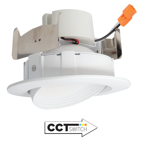 Elco Lighting EL41435W  Led Adjustable Gimbal Recessed Light White