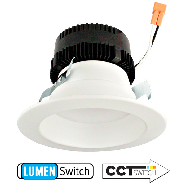 Elco Lighting EL427CT5W  Cector With 5-Cct Switch & 3-Lumen Switch Recessed Light White