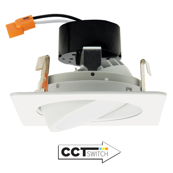 Elco Lighting EL446CT5W  Led Adjustable Gimbal Recessed Light White