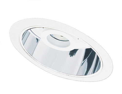 Elco Lighting EL611C  Sloped Adjustable Spot With Reflector Trim Recessed Light White