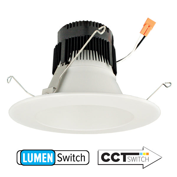 Elco Lighting EL637CT5W  Cector With 5-Cct Switch & 3-Lumen Switch Recessed Light White