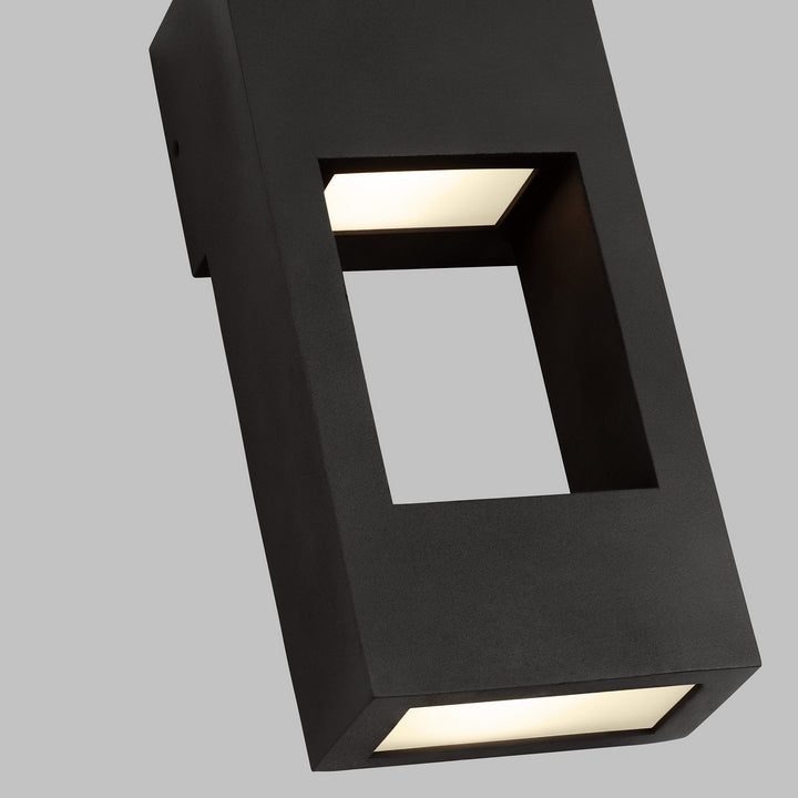 Visual Comfort Studio 8557793S-12 Testa Led Outdoor Wall Lantern Outdoor Black