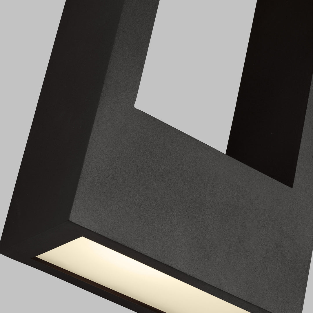 Visual Comfort Studio 8757793S-12 Testa Led Outdoor Wall Lantern Outdoor Black