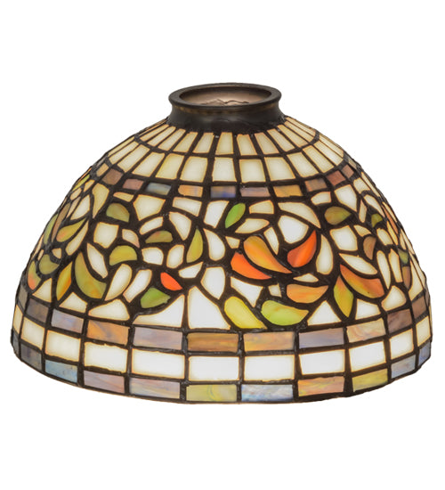Meyda Tiffany Lighting 127295 Tiffany Turning Leaf Shade Lamp Shade Multicolored