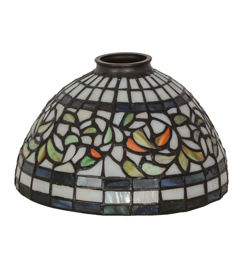Meyda Tiffany Lighting 127295 Tiffany Turning Leaf Shade Lamp Shade Multicolored