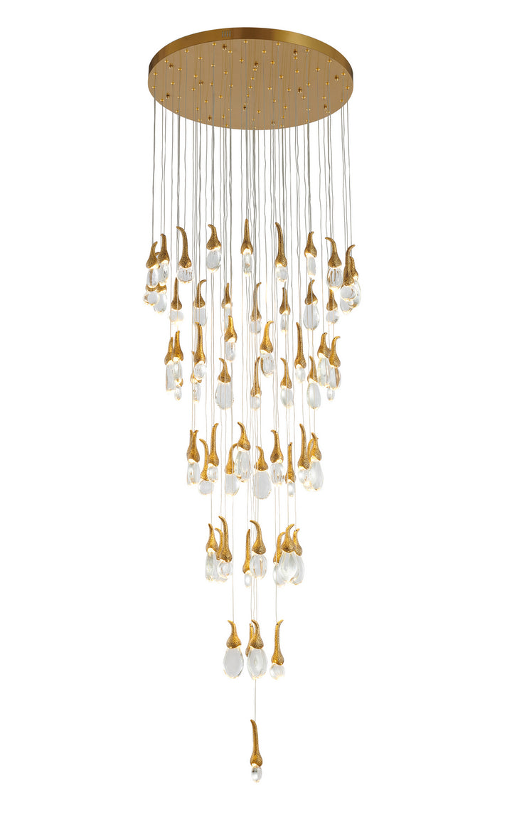 Bethel International OCH01C28BR Chandelier Light - Antique Brass