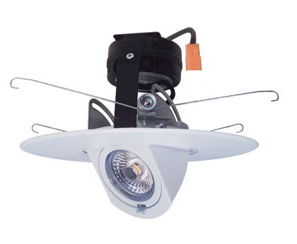 Elco Lighting EL69730W  Led Adjustable Pull Down Recessed Light White
