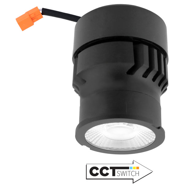 Elco Lighting ELK10CT5  Led Module With 5-Cct Switch Recessed Light Black