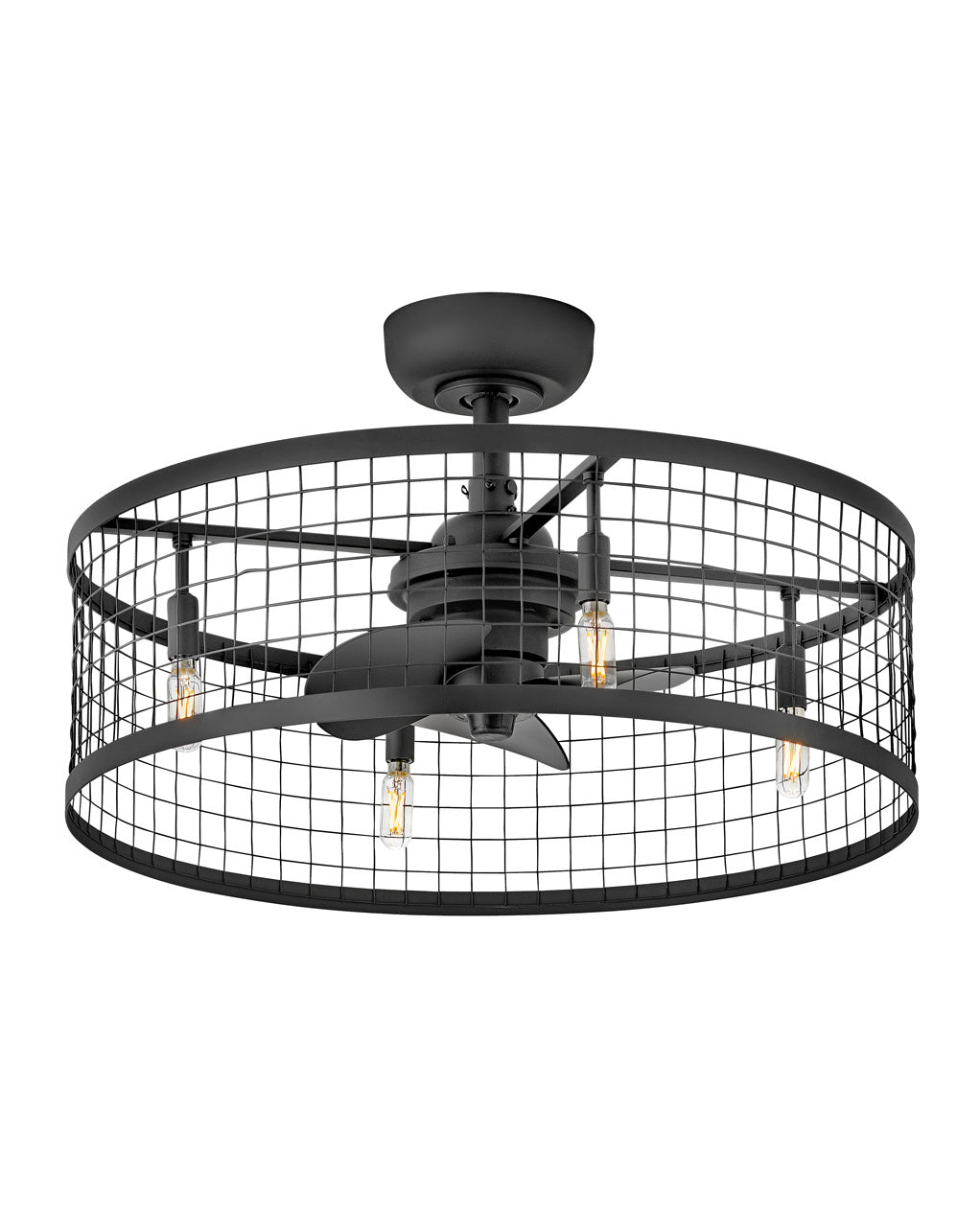 Hinkley Finnigan 904724FMB-LIA Ceiling Fan 12 - Matte Black, Matte Black/