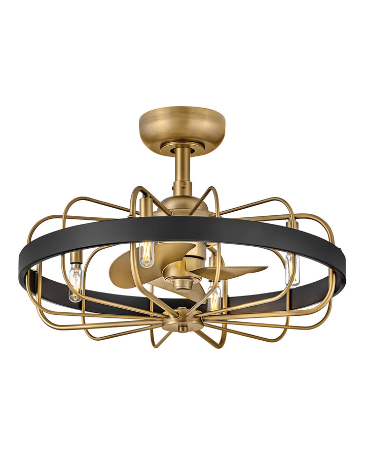 Hinkley Eli 905022FHB-LIA Ceiling Fan 12 - Heritage Brass, Heritage Brass/