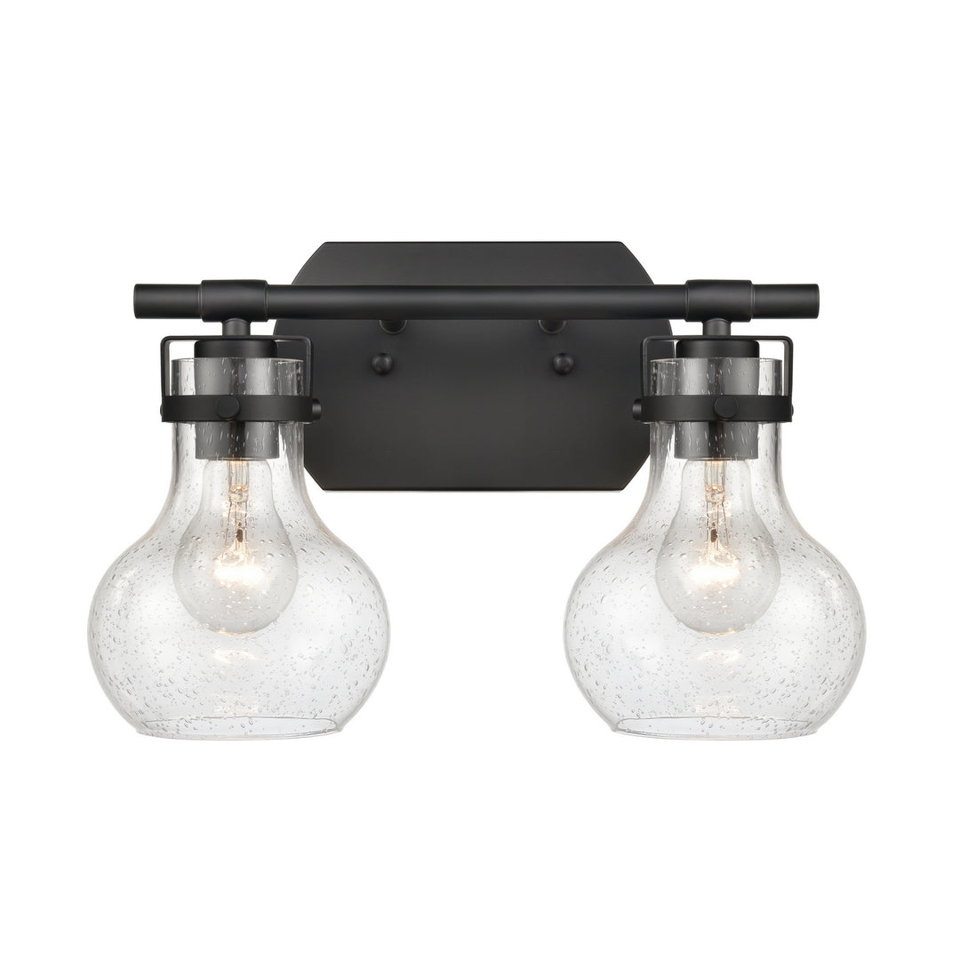Elk Salamanca 18671/2 Bath Vanity Light 16 in. wide - Matte Black